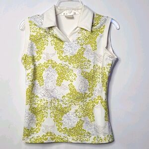 Nike Golf collared sleeveless tank top blouse sz S
